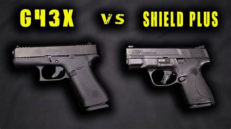G43x vs shield plus. Sig Sauer P365 vs Glock G43X vs Smith & Wesson M&P 9 Shield Plus vs IWI Masada Slim. Sig Sauer P365. Striker-Fired Subcompact Pistol Chambered in 9mm Luger ... 