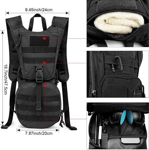 G4Free Military Tactical Hydration Backpack with 3L Upgraded Bladder - balustradellc