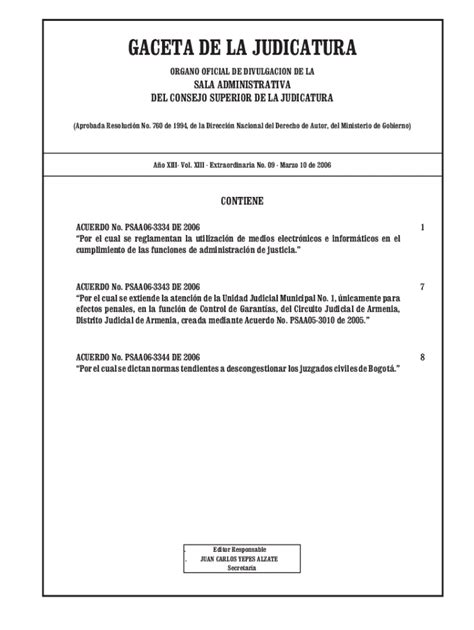 GACETA DE LA JUDICATURA - ramajudicial.gov.co