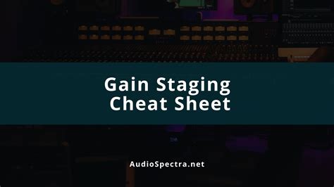 Gain Staging – Sennheiser - balustradellc