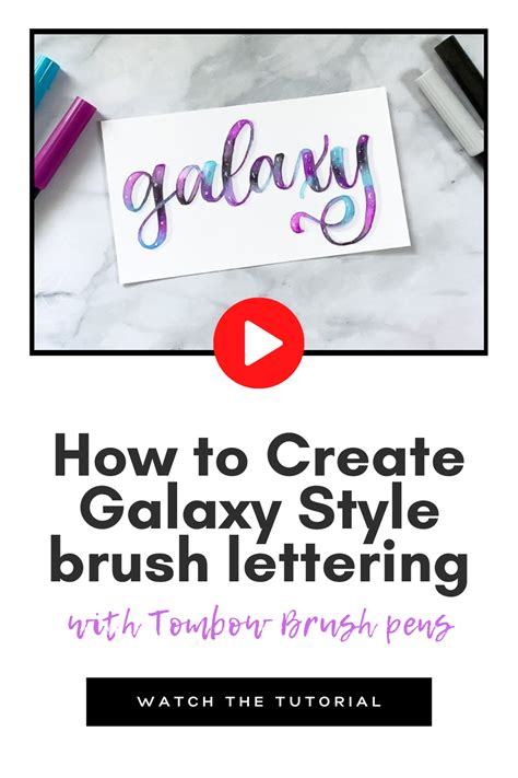 Galaxy Hand Lettering Tutorial - muktibox.com