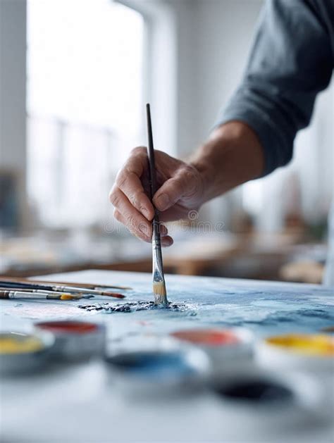 Gambar Artists hand brush - Shutterstock - balustradellc