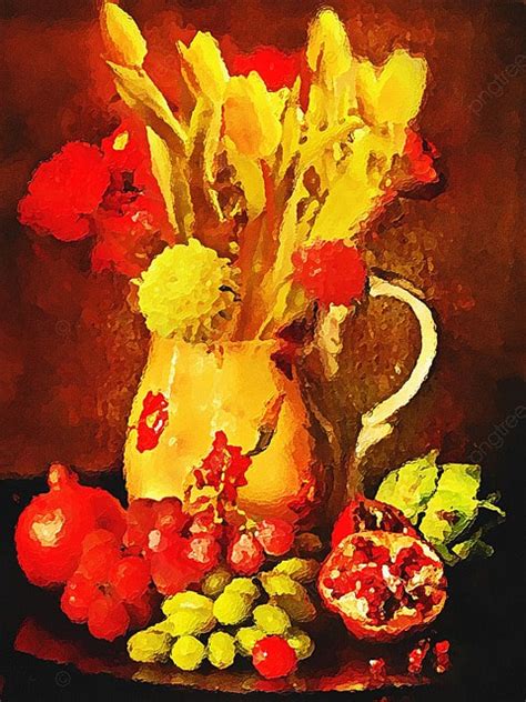 Gambar Background Lukisan Minyak Realistis Masih Hidup ... - Pngtree - balustradellc