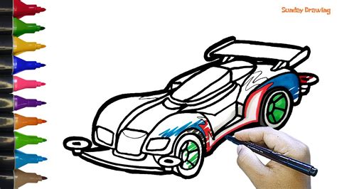 Gambar Mewarnai Mobil Tamiya - Belajar Menggambar - balustradellc