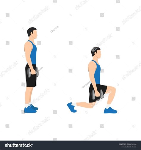 Gambar tanpa royalti Dumbbell lunges exercise - Shutterstock - balustradellc