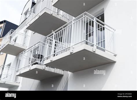 Gambar tanpa royalti Empty balconies - Shutterstock - balustradellc