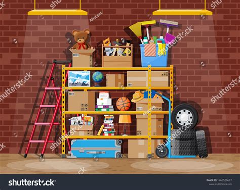 Gambar tanpa royalti House storage niches - Shutterstock - balustradellc