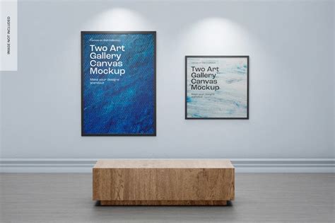 Gambar tanpa royalti Modern art gallery mockup - Shutterstock - balustradellc