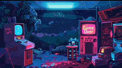 Game Over Retro Console – Vintage Sci-Fi Gaming Aesthetic - Retro ... - balustradellc