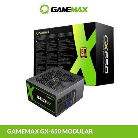 Gamemax GX-650 Power Supply 650W Modular 80 - raincitystudios.com