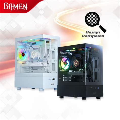 GAMEN GCS100 Transparant Gaming Pc Computer Case Tempered … - balustradellc