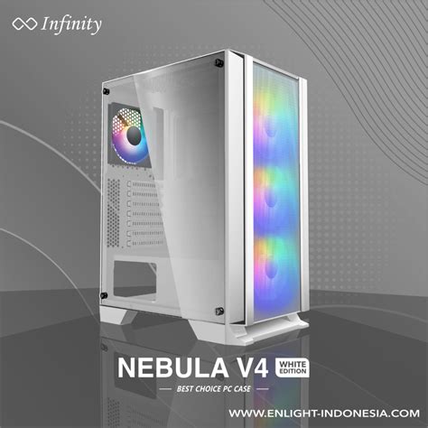 Gaming Case Infinity Nebula V4 White - Tempered … - balustradellc