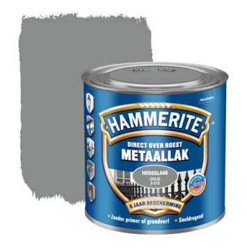 GAMMA Hammerite metaallak grijs hoogglans 250 ml kopen?