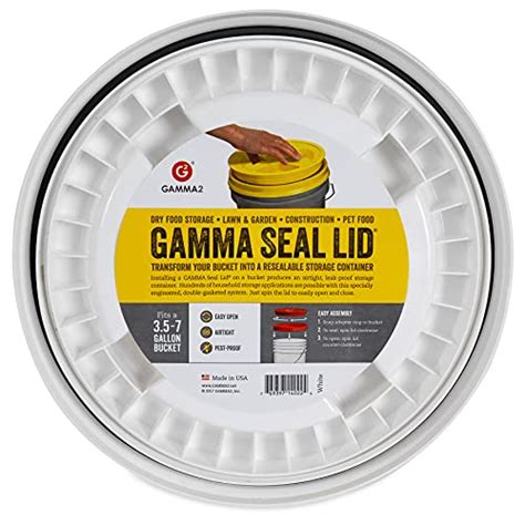 GAMMA2 Gamma Seal Lid - Pet Food Storage Container Lids - Fits 3.5, 5 ...