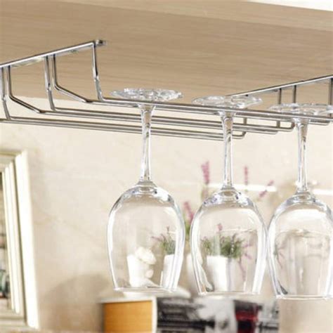 Gantungan Gelas Bar Stainless - 4 Rail / gantungan gelas mini bar - balustradellc