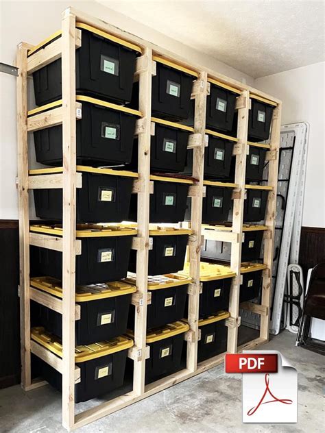 Garage Tote Organizer For DIY Storage - balustradellc