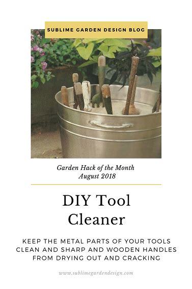 Garden Hack of the Month: DIY Tool Cleaner - balustradellc
