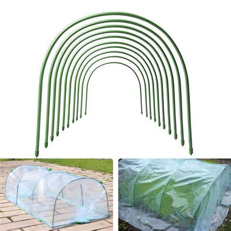 Garden Hoops Grow Tunnel Support | Greenhouse Arch Frame for Raised Bed ... - raincitystudios.com