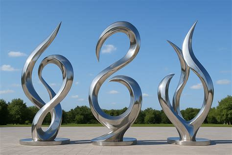 Garden Sculptures in Stainless Steel for Decor - muktibox.com