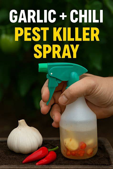 Garlic + Chili = Pest Killer Spray - Start a Garden - raincitystudios.com