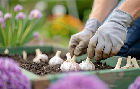 Garlic Cloves Planting Garden Bed - balustradellc