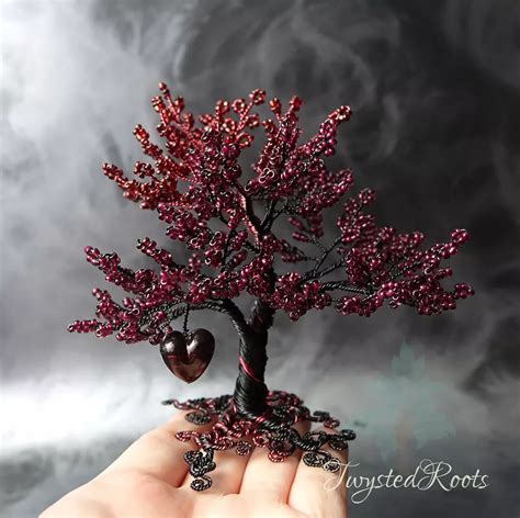 Garnet Wire Trees - Etsy - muktibox.com