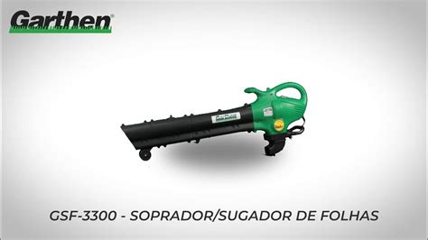 GARTHEN: GSF 3300 SOPRADOR SUGADOR DE FOLHAS - YouTube