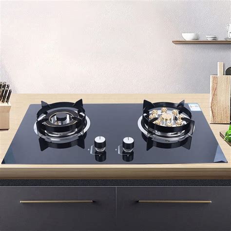 Gas Stove Cooktop Double Burners - Built-in LPG/NG Dual Fuel Hob … - balustradellc