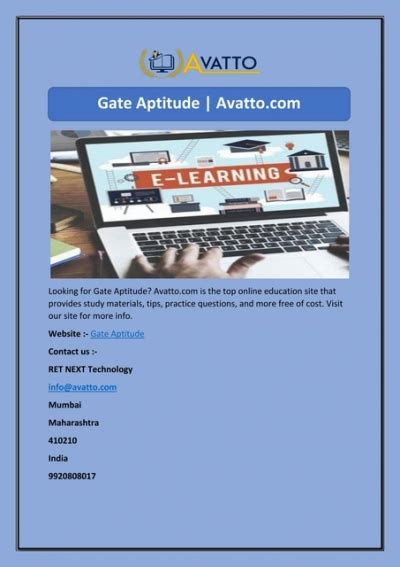 GATE Aptitude- GATE Aptitude Preparation - Avatto