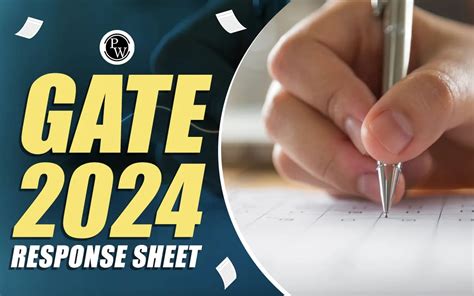 GATE Response Sheet 2024 (OUT) - Download Sheet at gate…