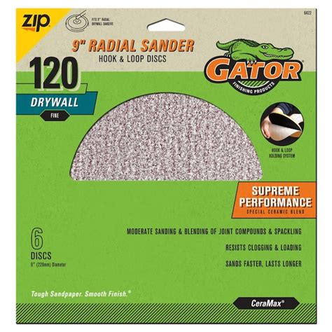 Gator Drywall hook and loop sanding discs Fine 120 - balustradellc