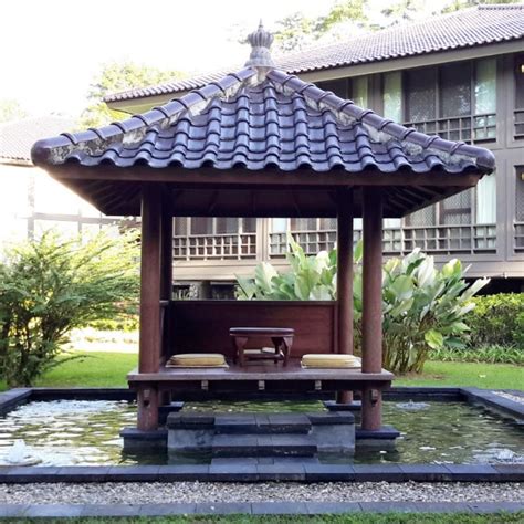 Gazebo Di atas kolam ikan model minimalis desain … - balustradellc