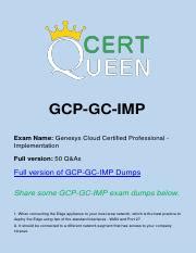 GCP-GC-IMP PDF Testsoftware