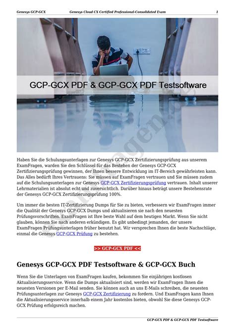 GCP-GCX Kostenlos Downloden