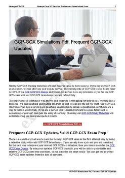 GCP-GCX PDF