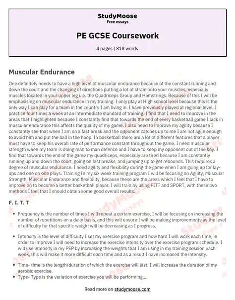 GCSE Coursework examples for college students Essays.io