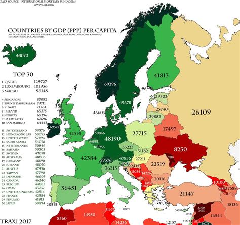 GDP Per Capita). - Europe - By Country