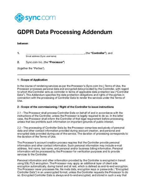 GDPR Data Processing Addendum - Lever