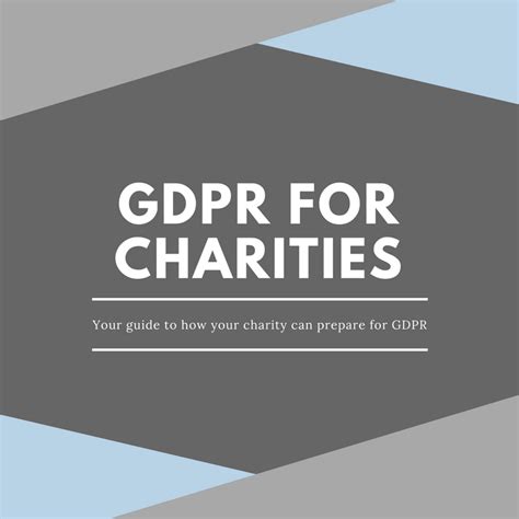 GDPR for Charities Data Protection Guide for Charities - GoodBox