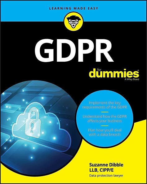 Read Gdpr For Dummies For Dummies Computertech By Suzanne Dibble