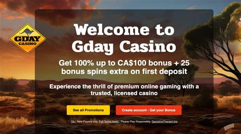 GDay Casino slots Canada