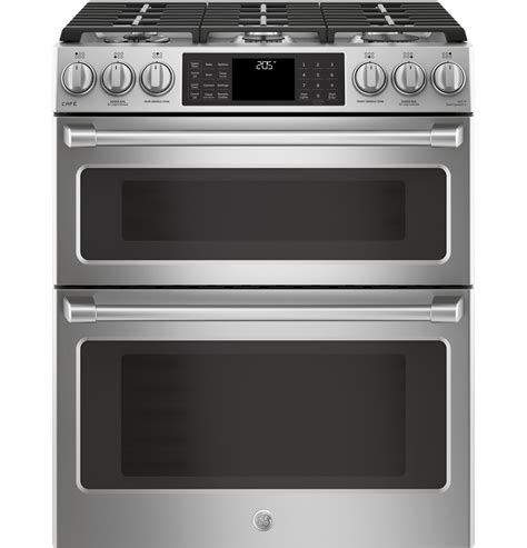 GE Café™ Series 30" SlideIn Front Control DualFuel Range with Warming