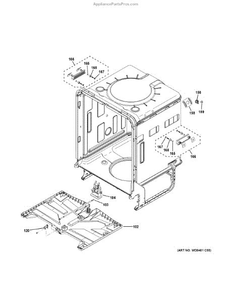 GE PDT775SYN3FS Parts List Coast Appliance Parts