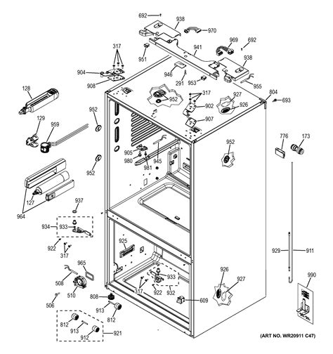 GE Refrigerator Model CYE22TSHBSS Parts - Repair Clinic