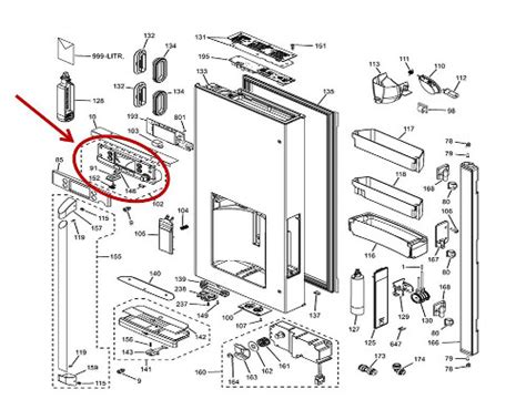 GE WR17X27132 Fridge Dispenser Display - Frepaacc