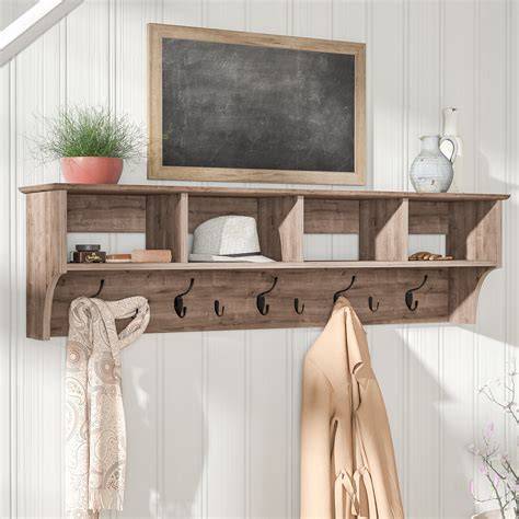 Gecheer Modern Wall-Mounted Coat Rack with Shelf - Amazon - raincitystudios.com