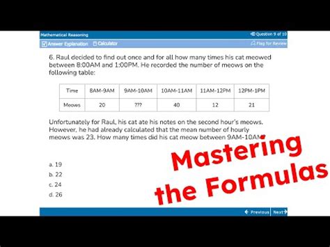 GED Math Mastering the Formulas YouTube