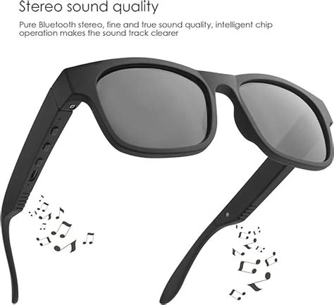 GELETE Smart Bluetooth Sunglasses Wireless Bluetooth Headset