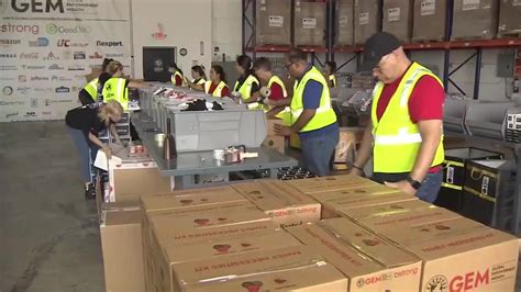 GEM volunteers prepare family necessity kits as hurricane season begins