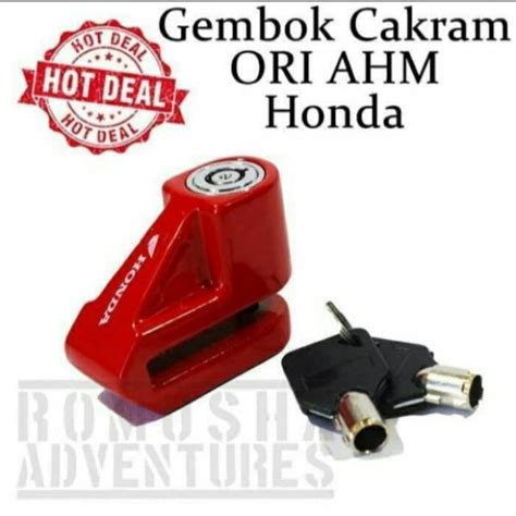 Gembok Cakram Motor Original Honda Universal Premium - raincitystudios.com